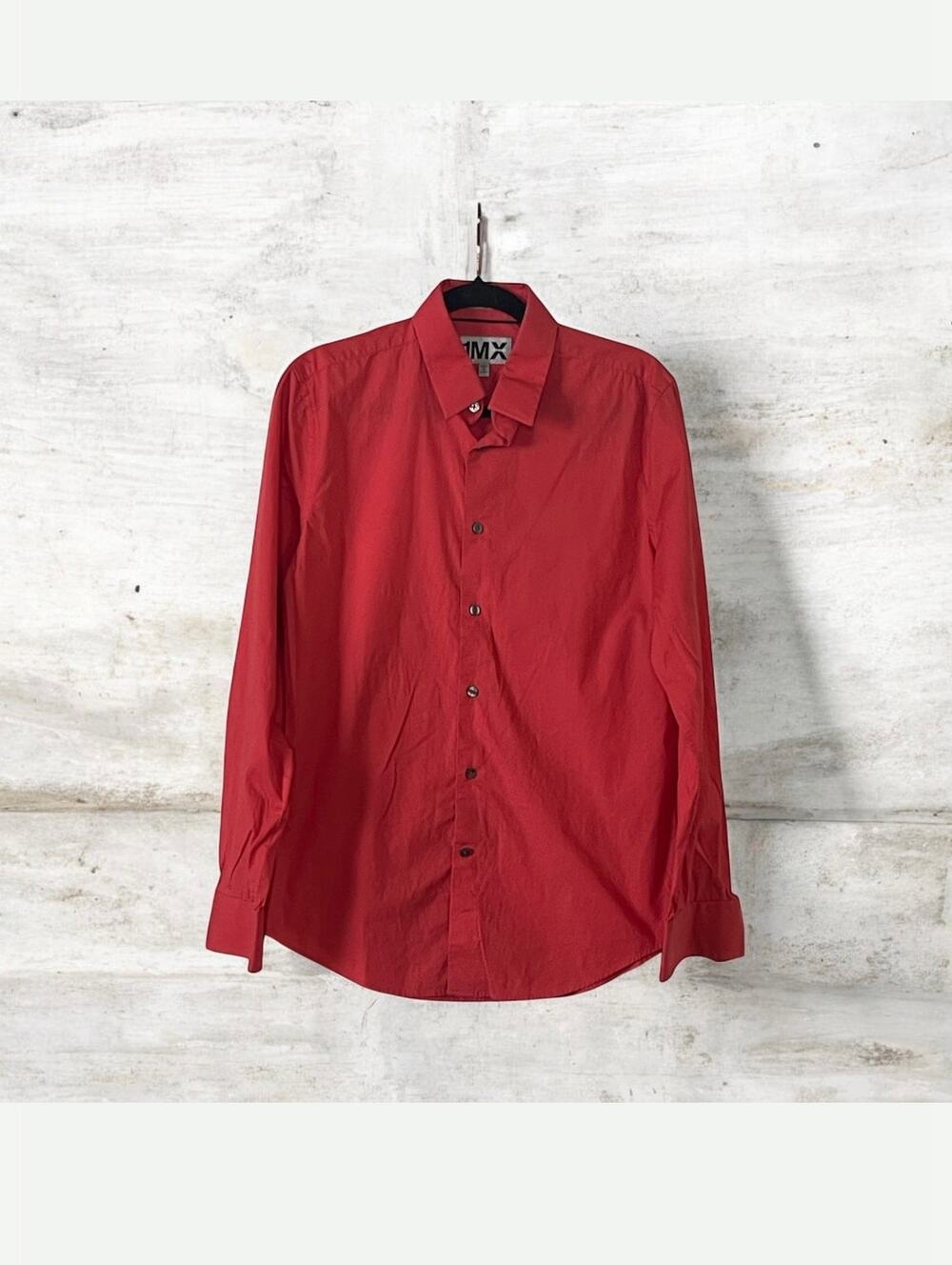 Express 1MX Shirt Casual Stretch Button Up Long Sleeve Mens Medium
